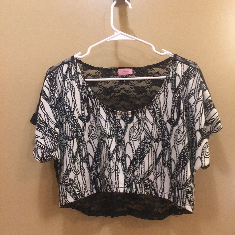 Boho Cropped Lace Top